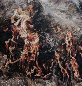 Land of Fire painting